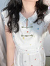 FOX.G新品連衣裙碎花裙子女夏季2025年新款衣服女裝夏裝小個(gè)子氣質(zhì)女裙 小飛袖新中式盤(pán)扣碎花裙 M 曬單實(shí)拍圖