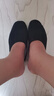 【千層底半拖】老北京布鞋男女士拖鞋休閑透氣納底純棉布鞋一腳蹬 黑色 45 曬單實(shí)拍圖