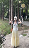 茯見(jiàn)半身裙女夏長(zhǎng)款2025年新款高腰a字中長(zhǎng)款小個(gè)子蓬蓬裙半身長(zhǎng)裙女 黃色 M 曬單實(shí)拍圖