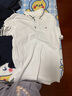 TOMMY JEANS【潮流鑲邊】25夏季男裝純棉珠地網(wǎng)眼商務(wù)翻領(lǐng)短袖T恤POLO20745 白色YBL S 曬單實(shí)拍圖