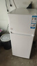 海爾（Haier）123升小冰箱冰箱雙開(kāi)門(mén)二級能效節能省電黑金凈化保鮮租房家用冰箱宿舍迷你BCD-123GHTMZ0WV 曬單實(shí)拍圖