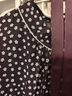 顏域波點(diǎn)氣質(zhì)連衣裙女裝2024新款春季紫色優(yōu)雅中長款系帶長袖裙子 紫花 M 曬單實(shí)拍圖