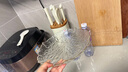 雅港輕奢水晶玻璃水果盤家用客廳茶幾果盤現(xiàn)代高顏值瓜子糖果零食盤子 描金/2件套（中號+大號） 曬單實拍圖
