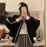 黑色運(yùn)動(dòng)夾克外套女春秋款棒球服歐美高街新款2024年 黑色 3XL 曬單實(shí)拍圖