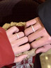 老鳳祥 999足銀情侶戒指一對男女款輕奢純銀對戒結婚紀念日禮物送男女友 【京東八倉發(fā)貨】*當/次日達-國風(fēng)高級感情書(shū)指環(huán) 曬單實(shí)拍圖
