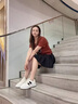 CAMILA KSENIA休閑鞋女款2025新款春夏透氣厚底板鞋運動(dòng)小白鞋子 黑色 37 曬單實(shí)拍圖
