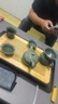 祥業(yè)哥窯功夫茶具整套裝泡茶壺蓋碗茶道六君子喬遷中秋節送禮伴手禮 哥窯蓋碗配青蛙件套+茶盤(pán) 11頭 曬單實(shí)拍圖