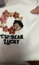 Teenie Weenie小熊短袖T恤女2025年春夏新款刺繡學(xué)院風(fēng)短袖打底衫上衣 象牙白 M 165 曬單實(shí)拍圖
