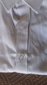 羅蒙兒童短袖白色襯衫春夏新款男童女童襯衣校園服飾演出上衣 白色130 曬單實(shí)拍圖