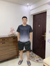 JEEP SPIRIT吉普運動(dòng)套裝男士夏冰絲速干衣健身t恤跑步短袖短褲羽毛球訓練服 黑藍 XL 曬單實(shí)拍圖