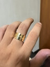 專(zhuān)柜版BV戒指 男士戒指 彈簧戒指 小蠻腰戒指 ZERO1系列 男女同款 寬版-黑陶瓷銀邊 9號 曬單實(shí)拍圖