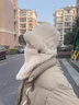 DFBK德國防寒圍巾帽子面罩一體女秋冬季帽騎車(chē)保暖防風(fēng)冬天圍脖電動(dòng)車(chē) 奶昔白【3.0升級加絨加厚】 松緊可調節 曬單實(shí)拍圖