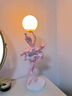 羅倫思途臥室床頭柜擺件高級感輕奢女孩藝術(shù)奶油風(fēng)小夜燈客廳入戶(hù)玄關(guān)飾品 夜燈擺件-粉色 曬單實(shí)拍圖