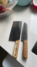 王麻子刀具套裝 切片切肉切菜多用刀廚房刀具全套組合 家用菜刀三件套 曬單實拍圖