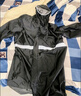 者也（ZYE）長款風衣式雨衣保安登山釣魚防水雨披032 藏青色3XL碼 曬單實拍圖