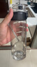 京東京造 運動水杯Tritan大容量運動水壺夏季學生塑料杯【防漏水】黑600ml 曬單實拍圖