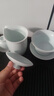 左茗右器景德鎮(zhèn)青瓷三才蓋碗茶杯陶瓷泡茶碗不燙手大號功夫茶具套裝整套 【一碗三杯】蓋碗+茶杯*2+公道杯 曬單實拍圖