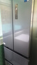 美的（Midea）417法式多門(mén)四開(kāi)門(mén)嵌入式60CM超薄一級雙變頻智能家用電冰箱MR-417WFPE流蘇銀國家補貼20% 曬單實(shí)拍圖