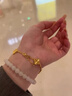 別情五花四葉草黃金手鏈時(shí)尚足金999送女友生日禮物七夕情人節(jié)禮物 5.8克五花四葉草手鏈 曬單實(shí)拍圖