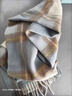 恒源祥羊絨圍巾女披肩外搭格子毛線(xiàn)手工diy冬羊絨披肩圍脖女生日禮物 款式10 曬單實(shí)拍圖