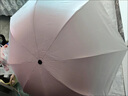 梔臻 全自動雨傘 太陽傘黑膠防曬防紫外線男女士大號晴雨兩用傘遮陽傘 漸變白桃粉【48骨手動】 曬單實拍圖