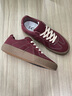 極路客新款復古德訓鞋男女同款休閑運動(dòng)鞋百搭款防滑耐磨橡膠底滑板鞋 酒珀紅 42 曬單實(shí)拍圖