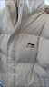 LI-NING GOLF李寧純色連帽棉服男女保暖服帥氣百搭情侶棉襖面包服防寒棉衣外套 米白色 XL 曬單實(shí)拍圖