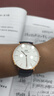丹尼爾惠靈頓（DanielWellington）dw手表男 簡約石英男士手表時尚歐美腕表 七夕情人節(jié)禮物送男友 白盤無紋黑皮帶丨男表40MM-DW007 曬單實拍圖