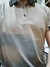 Bmuvlss輕奢男裝高檔品牌polo衫男2025夏季新款商務(wù)休閑純色短袖T恤衫男 白色 2XL 曬單實拍圖