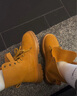 Tcellars馬丁靴男鞋春季新款復古英倫風(fēng)中高幫大黃靴厚底防滑工裝靴子男款 楓葉黃 42 曬單實(shí)拍圖