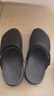 crocs卡駱馳舒樂(lè)洞洞鞋沙灘鞋男鞋包頭女鞋拖鞋|209964 黑色-001 41 /42(260mm) 曬單實(shí)拍圖
