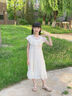 乖妮貓女童夏季裙子2025新款禮服兒童夏裝連衣裙洋氣高級(jí)女大童夏款長(zhǎng)裙 圖片色 160 碼 曬單實(shí)拍圖