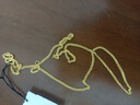 金至尊（3D-GOLD)黃金項(xiàng)鏈女肖邦鏈鎖骨鏈W扣999足金素鏈送女友生日禮物計(jì)價(jià) 金重5.27克-NF58000520-45 曬單實(shí)拍圖