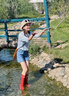 樂卡利防曬罩衫女韓系藍色條紋長袖T恤夏季小個子寬松外搭薄款空調(diào)上衣 寬松長袖藍條紋防曬T恤 80-120斤 均碼 曬單實拍圖