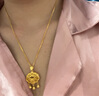 周大福小版肖邦鏈足金素鏈黃金項鏈女(工費:420計價(jià))EOF1130 45cm 足金 約4.25g 曬單實(shí)拍圖