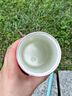 和序保溫吸管杯大容量運(yùn)動(dòng)水杯學(xué)生側(cè)兜便攜外帶杯子陶瓷內(nèi)膽咔噠杯 曬單實(shí)拍圖