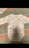童泰（TONGTAI）女寶寶半背衣春秋季純棉新生兒衣服初生寶寶和尚服無(wú)骨上衣 白色 59 曬單實(shí)拍圖