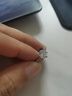 塵茹河南人工鉆石戒指XO女50分一克拉氣質(zhì)簡約開活口求婚鉆戒送女友配 1.5克直徑7.5毫米活口可調(diào)節(jié) 曬單實拍圖