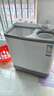 海爾（Haier）雙桶洗衣機(jī)半自動(dòng)自動(dòng)家用 10公斤大容量 家電國家補(bǔ)貼 以舊換新 雙缸XPB100-729S原廠品質(zhì)  曬單實(shí)拍圖