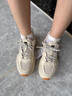 FILA FUSION潮牌斐樂(lè )女鞋BUBBLE泡泡鞋時(shí)尚百搭休閑鞋運動(dòng)鞋女 米色-AG經(jīng)典款 厚底增高 36.5 曬單實(shí)拍圖