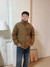 波司登（BOSIDENG）25年新款羽絨服男時(shí)尚休閑短款立領(lǐng)防風(fēng)百搭保暖外套 橄欖色7329 M 175/96A 曬單實(shí)拍圖