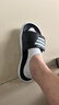 阿迪達(dá)斯 （adidas）拖鞋男鞋夏季黑白魔術(shù)貼休閑鞋經(jīng)典運(yùn)動鞋一字拖GY9417 GY9415黑色 42 曬單實(shí)拍圖