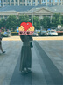 舒芳蝶（shufangdie）連衣裙女裝夏2025設(shè)計(jì)感上衣無(wú)袖收腰針織衫高腰半身裙新中式套裝 杏色上衣+金黃色半裙 M 曬單實(shí)拍圖