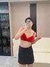 艾彼黛施內衣女聚攏性感法式三角杯美背舒適網(wǎng)紗薄款本命年文胸套裝禮物 紅色 70A S (合適32B) 曬單實(shí)拍圖