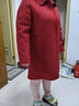恒源祥媽媽裝秋冬新款雙面呢保暖100%羊毛絨大衣氣質(zhì)洋氣媽媽羊毛呢子女 法國紅 3XL 【 建議130-145斤】 【高端品質(zhì)】 曬單實(shí)拍圖