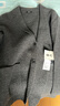 優(yōu)衣庫合作款/男裝女裝針織茄克/外套夾克西裝25秋冬新款480812 08 深灰色 L /175/100A 曬單實(shí)拍圖