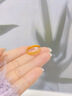 中國黃金（CHINA GOLD）碎碎冰黃金戒指女士足金婚戒珠寶首飾七夕情人節(jié)禮物送女友老婆 10#足金碎碎冰戒指約1.1g 曬單實(shí)拍圖
