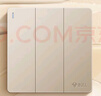 公牛（BULL）開關(guān)插座 G12系列 四開單控開關(guān)奶油風(fēng)大面板開關(guān)G12K411 星辰金  曬單實(shí)拍圖