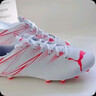 彪馬（PUMA）FG/AG長(cháng)釘訓練足球鞋男秋季天然草坪釘鞋ATTACANTO107477 白-火紅色-04 42 曬單實(shí)拍圖