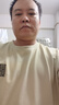 貓人（MiiOW）冰絲休閑套裝男夏季運(yùn)動短褲寬松短袖t恤潮流百搭兩件套 02米白【冰絲套裝】 XL 曬單實拍圖